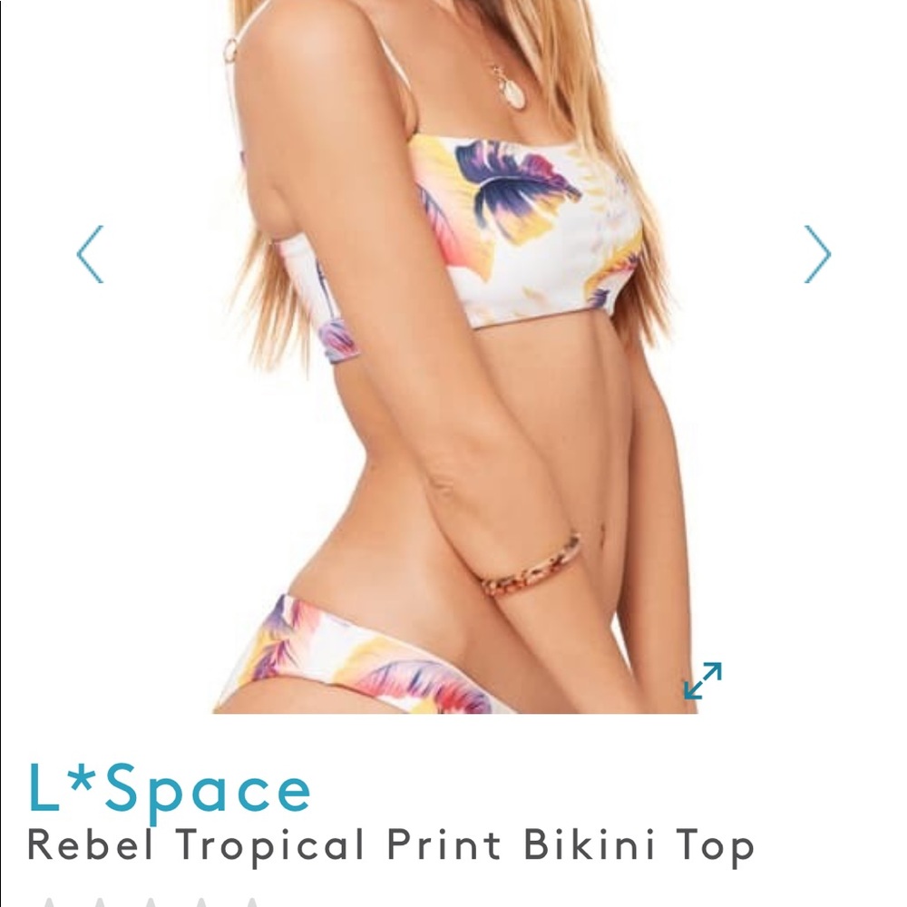 L*Space Tropical Swimsuit Reversible Set